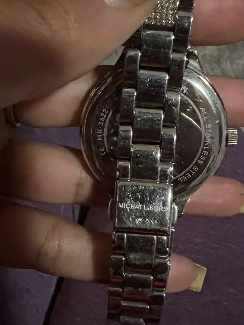 Silver Crystal blinged out michael kors  Watch